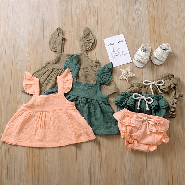 2021 new design good quality fashion selling childrens sleeveless pullover skirt solid color casual shorts two-piece suit, White
2021 new design good quality fashion selling childrens sleeveless pullover skirt solid color casual shorts two-piece suit, White