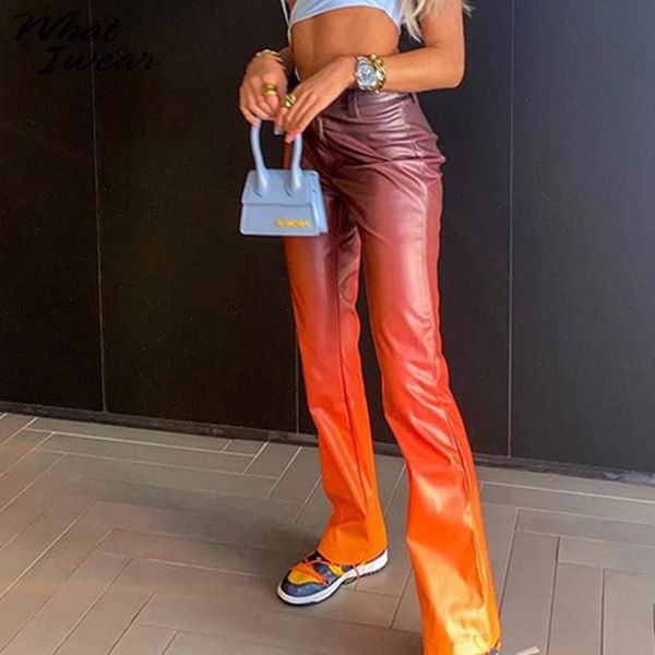 autumn gradient color faux leather womens capris straight chic fashion bottom streetwear high waist skinny party club trousers, Black;white
autumn gradient color faux leather womens capris straight chic fashion bottom streetwear high waist skinny party club trousers, Black;white
