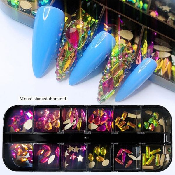 nail art decorations 12 color rhinestone crystal stone accessories diy 3d decoration flat bottom mixed shape, Silver;gold
nail art decorations 12 color rhinestone crystal stone accessories diy 3d decoration flat bottom mixed shape, Silver;gold