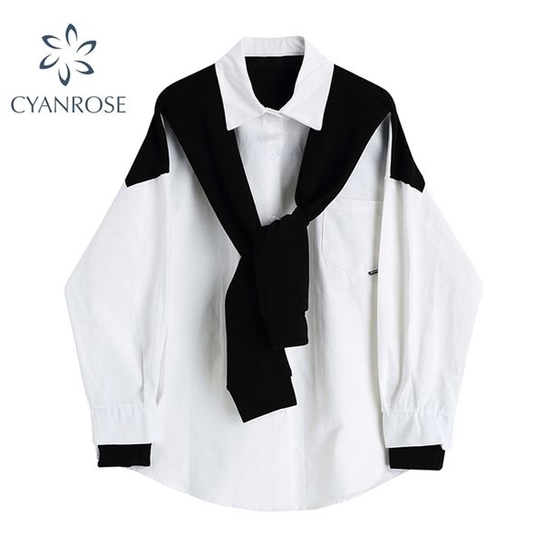 spliced shawl white blouse women oversize boyfriend plus size cardigan shirt female long sleeve spring korean chic 210515
spliced shawl white blouse women oversize boyfriend plus size cardigan shirt female long sleeve spring korean chic 210515