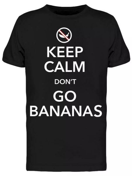 Dont Go Bananas Tee Men's -Image by Shutterstock, White;black
Dont Go Bananas Tee Men's -Image by Shutterstock, White;black