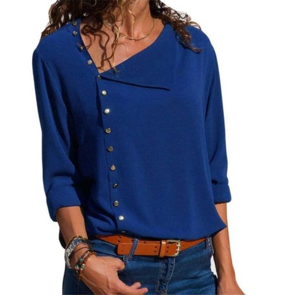 women's blouses & shirts yrrety casual long sleeve women blouse solid streetwear summer autumn blusas side button irregular female xxl, White
women's blouses & shirts yrrety casual long sleeve women blouse solid streetwear summer autumn blusas side button irregular female xxl, White