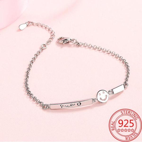 link, chain fashion bracelet for women alloy happy face smile good day and bangle gift girl jewelry, Black
link, chain fashion bracelet for women alloy happy face smile good day and bangle gift girl jewelry, Black