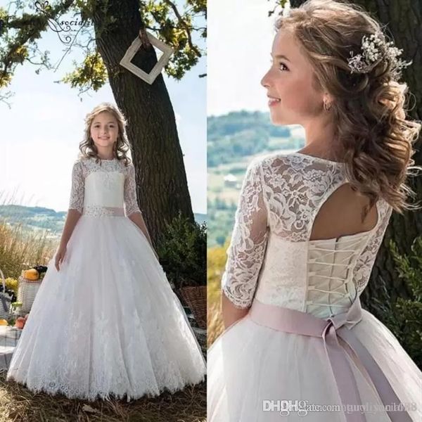 new backless flower girl dresses hand made flowers tulle little girl wedding dresses vintage communion pageant dresses gowns, White;blue
new backless flower girl dresses hand made flowers tulle little girl wedding dresses vintage communion pageant dresses gowns, White;blue