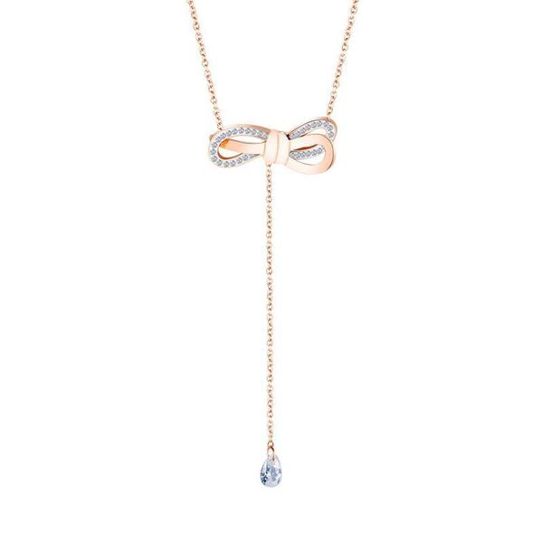 pendant necklaces 316l stainless steel necklace 2021 design bowknot tassel drop collarbone chain, Silver
pendant necklaces 316l stainless steel necklace 2021 design bowknot tassel drop collarbone chain, Silver