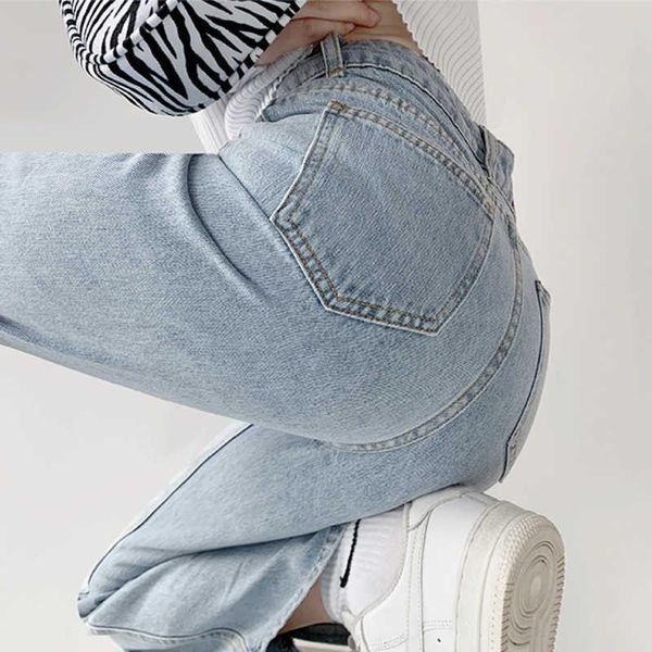 women's jeans tvvovvin high street do old straight denim pants women korean loose washed split woman dl6w, Blue
women's jeans tvvovvin high street do old straight denim pants women korean loose washed split woman dl6w, Blue