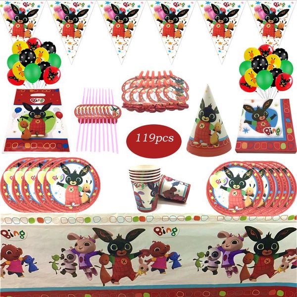 disposable dinnerware 119pcs bing theme kids birthday party decorations balloon cartoon paper cup flag plate baby shower supplies gif
disposable dinnerware 119pcs bing theme kids birthday party decorations balloon cartoon paper cup flag plate baby shower supplies gif