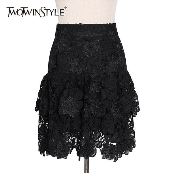 patchwork flower solid skirt for women high waist lace hollow out mini skirts female fashion clothing tide 210423, Black
patchwork flower solid skirt for women high waist lace hollow out mini skirts female fashion clothing tide 210423, Black