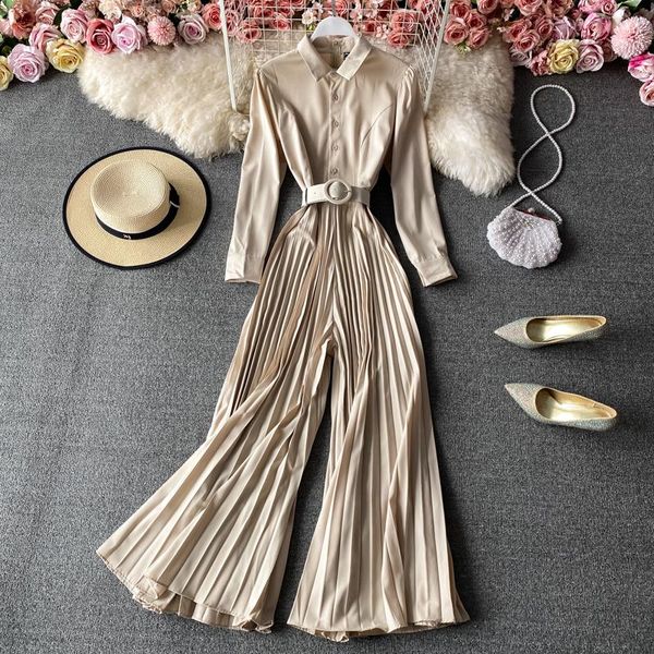 women's jumpsuits & rompers overalls for women 2021 spring long sleeve solid pleated wide leg jumpsuit fashion ladies elegant bodysuit, Black;white
women's jumpsuits & rompers overalls for women 2021 spring long sleeve solid pleated wide leg jumpsuit fashion ladies elegant bodysuit, Black;white