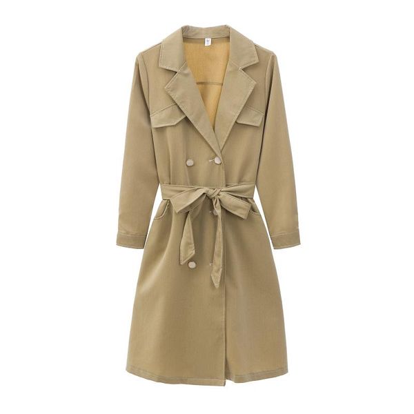 women's trench coats autumn coat women belt outwear fashion long overcoat lady outfit sleeve leisure clothes, Tan;black
women's trench coats autumn coat women belt outwear fashion long overcoat lady outfit sleeve leisure clothes, Tan;black
