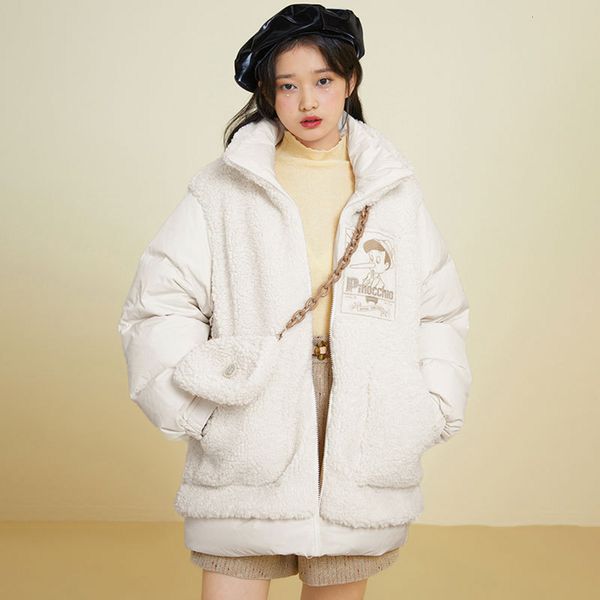 autumn stitching embroidery short down jacket women's thick coat a1haa409283, Black
autumn stitching embroidery short down jacket women's thick coat a1haa409283, Black