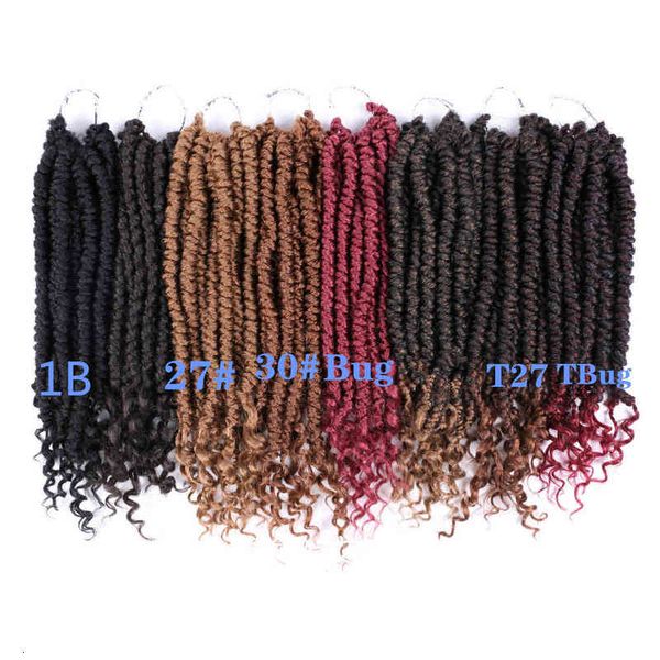 strand selling spring double curled tail crochet wig, Black;brown
strand selling spring double curled tail crochet wig, Black;brown