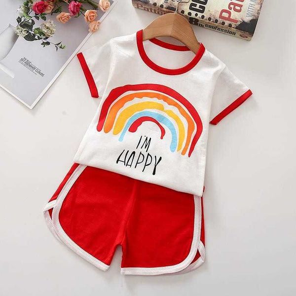 children summer clothes new short sleeevd tshirts + shorts suit cute cartoon clothing set baby boys sets girls pajamas, White
children summer clothes new short sleeevd tshirts + shorts suit cute cartoon clothing set baby boys sets girls pajamas, White