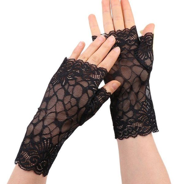 five fingers gloves 2021 black women lace fingerless mitten wrist elastic hollow mesh for driving sun protection female, Blue;gray
five fingers gloves 2021 black women lace fingerless mitten wrist elastic hollow mesh for driving sun protection female, Blue;gray
