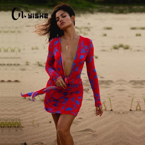 cnyishe spring beachwear french romance dress deep v-neck bandage party dresses female boho printed outfits vestidos 210419, Black;gray
cnyishe spring beachwear french romance dress deep v-neck bandage party dresses female boho printed outfits vestidos 210419, Black;gray