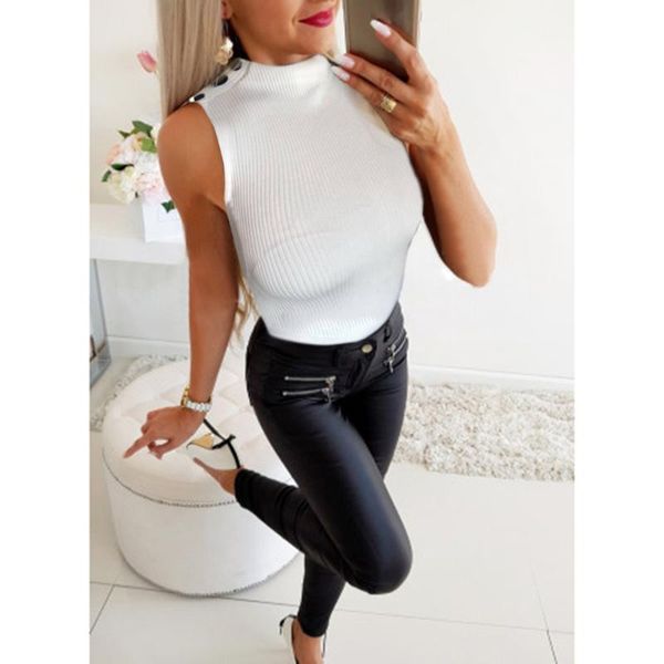 women's jumpsuits & rompers women bodysuits sleeveless button knit ladies 2021 spring summer slim fit white jumpsuit d30, Black;white
women's jumpsuits & rompers women bodysuits sleeveless button knit ladies 2021 spring summer slim fit white jumpsuit d30, Black;white