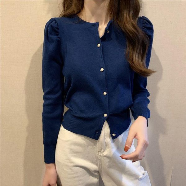 women's knits & tees woman sweaters cardigan autumn and winter puff sleeve knitted long short coat top, White
women's knits & tees woman sweaters cardigan autumn and winter puff sleeve knitted long short coat top, White