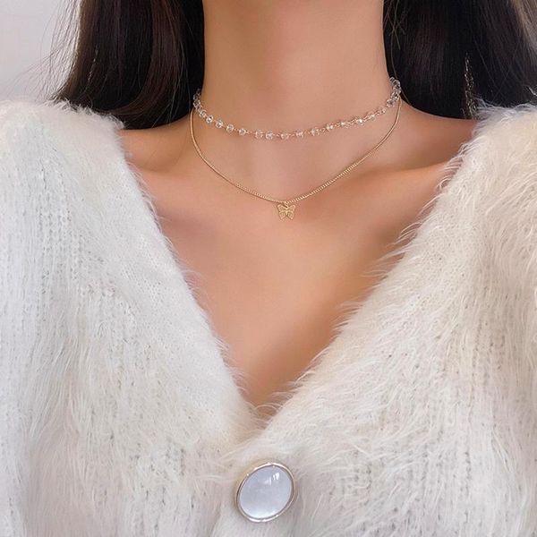butterfly necklaces double layered titanium steel chain for women and girls fashion jewelry chains, Silver
butterfly necklaces double layered titanium steel chain for women and girls fashion jewelry chains, Silver