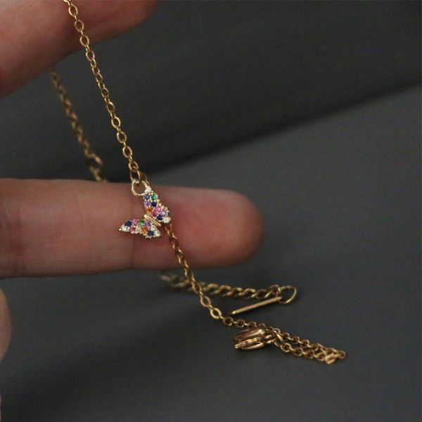 charm bracelets cute small mix color micro pave cz lovely butterfly bracelet simple gold steel chain wristband arm cuff jewelry, Golden;silver
charm bracelets cute small mix color micro pave cz lovely butterfly bracelet simple gold steel chain wristband arm cuff jewelry, Golden;silver