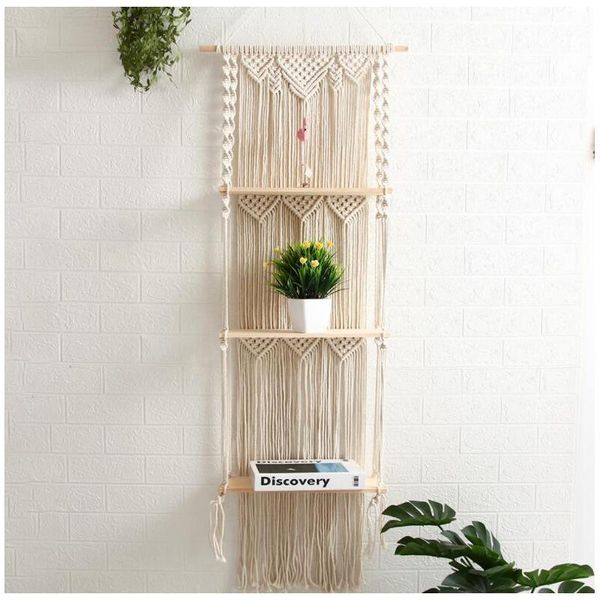 tapestries 50x140cm 3-tier macrame wall hanging shelf with enhanced solid wood bohemian decor indoor planter for bathroom
tapestries 50x140cm 3-tier macrame wall hanging shelf with enhanced solid wood bohemian decor indoor planter for bathroom