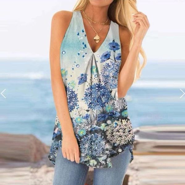 summer women fashion clothing t shirts for graphic tee vintage floral print shirt sleeveless mujer camisetas women's t-shirt, White
summer women fashion clothing t shirts for graphic tee vintage floral print shirt sleeveless mujer camisetas women's t-shirt, White