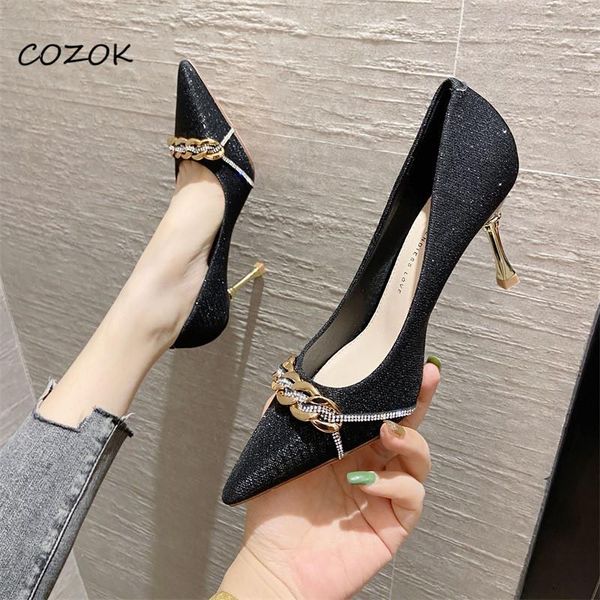 dress shoes ladies 2021 luxury crystal heels for women casual fashion pump, Black 
dress shoes ladies 2021 luxury crystal heels for women casual fashion pump, Black