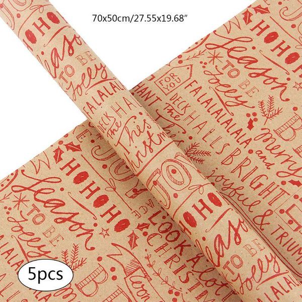 gift wrap 5 sheets 70x50cm wrapping kraft paper present diy packing wraps for xmas party drop
gift wrap 5 sheets 70x50cm wrapping kraft paper present diy packing wraps for xmas party drop