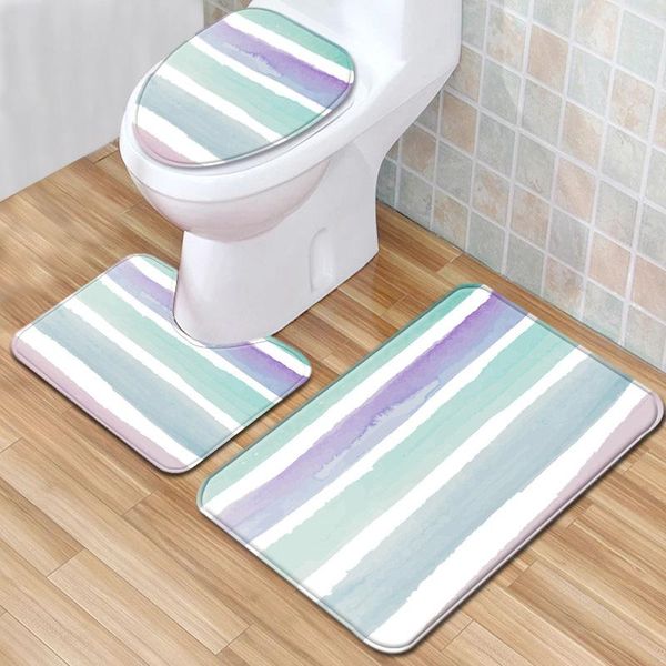 bath mats toilet three-piece colorful texture floor mat door bathroom carpet seat cover rug decor
bath mats toilet three-piece colorful texture floor mat door bathroom carpet seat cover rug decor