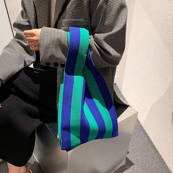 handbagsminority design net red same color stripe knitted one shoulder portable back pericardium 2021 new women's bag trend, Silver
handbagsminority design net red same color stripe knitted one shoulder portable back pericardium 2021 new women's bag trend, Silver