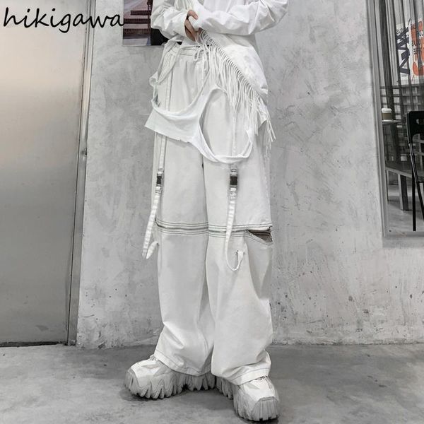 women's pants & capris hikigawa korean cargo for women harajuku hip hop trousers chic disassemble loose straight casual streetwear swea, Black;white
women's pants & capris hikigawa korean cargo for women harajuku hip hop trousers chic disassemble loose straight casual streetwear swea, Black;white