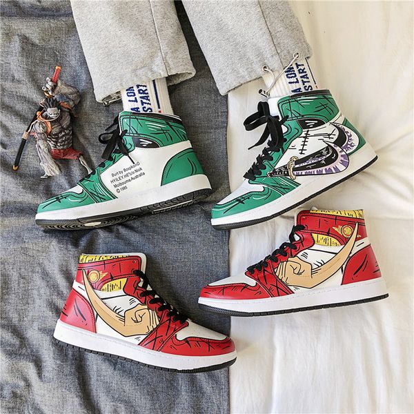 Mens skateboard shoes mens pirate king breathable shoes high top comfortable sports outdoor antiskid sports shoes white chauss, Red
Mens skateboard shoes mens pirate king breathable shoes high top comfortable sports outdoor antiskid sports shoes white chauss, Red
