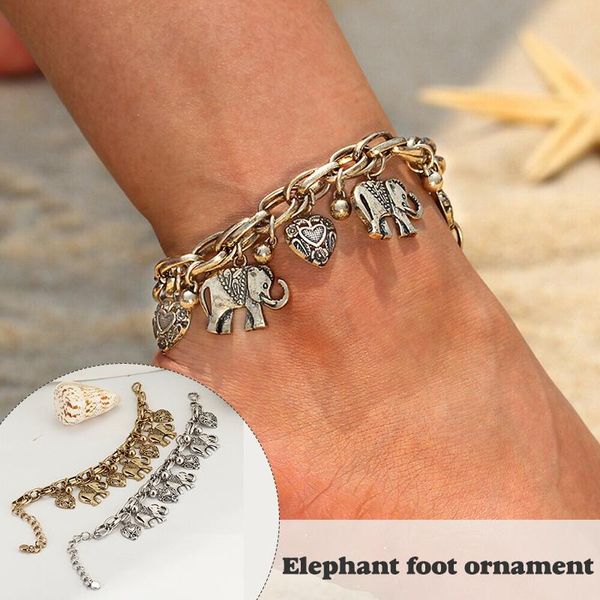 charm bracelets vintage elephant heart anklet handmade pendant foot beach jewelry wide for women and girls bh, Golden;silver
charm bracelets vintage elephant heart anklet handmade pendant foot beach jewelry wide for women and girls bh, Golden;silver
