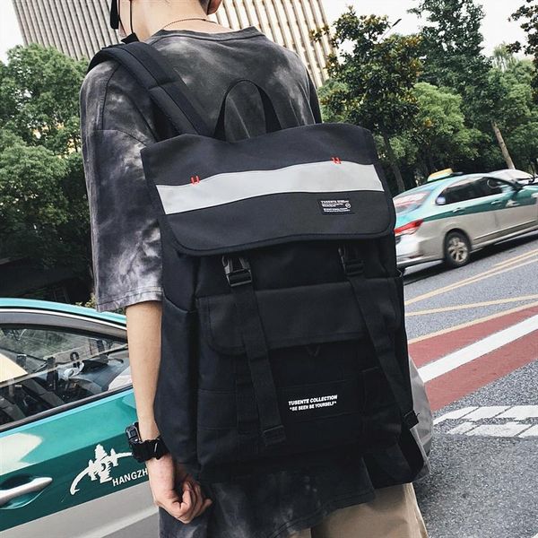 backpack flip school bag japanese high-capacity campus high students 2021 couple 
backpack flip school bag japanese high-capacity campus high students 2021 couple