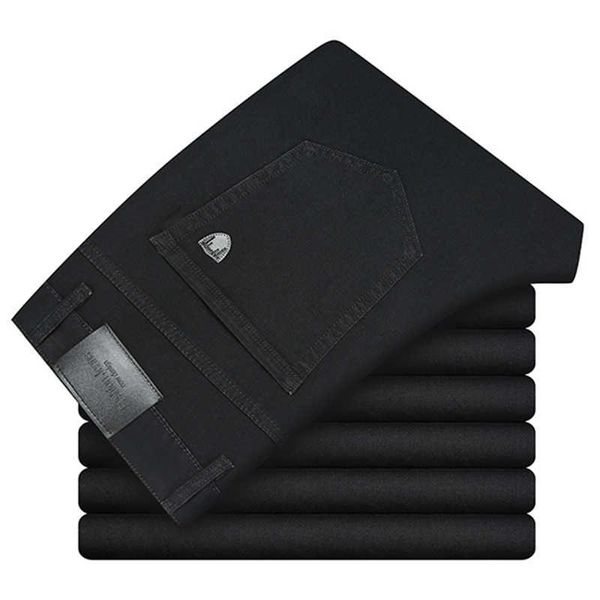 men's black slim thin jeans spring summer business casual loose straight stretch denim trousers male classic brand 210531, Blue
men's black slim thin jeans spring summer business casual loose straight stretch denim trousers male classic brand 210531, Blue