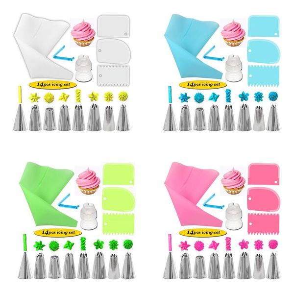baking & pastry tools 14pcs/set piping set tip cake rotating shape cream with smear scraper converter diy decorating
baking & pastry tools 14pcs/set piping set tip cake rotating shape cream with smear scraper converter diy decorating