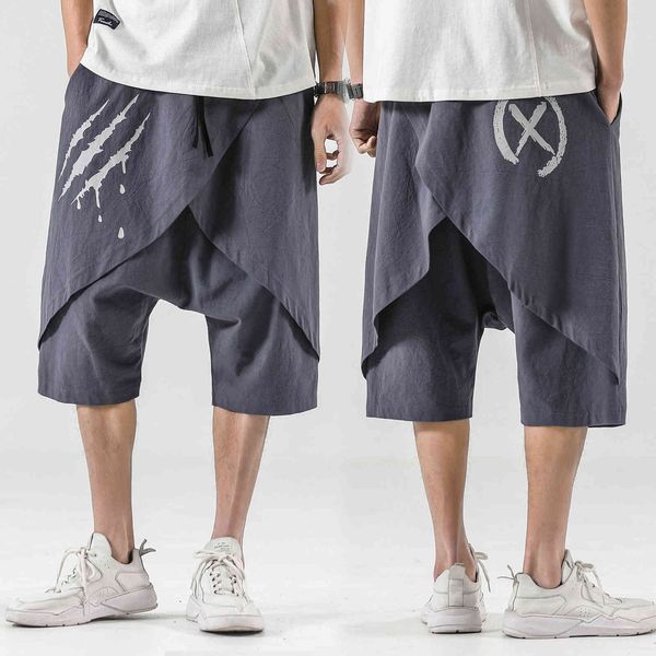 fashion shorts 2021 summer cotton linen casual pants men's loose capris printed skirt chinese style, White;black
fashion shorts 2021 summer cotton linen casual pants men's loose capris printed skirt chinese style, White;black