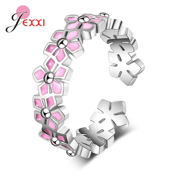 cluster rings sweet flower bridal fashion 925 sterling silver adjustable pink wedding party jewelry accessory, Golden;silver
cluster rings sweet flower bridal fashion 925 sterling silver adjustable pink wedding party jewelry accessory, Golden;silver