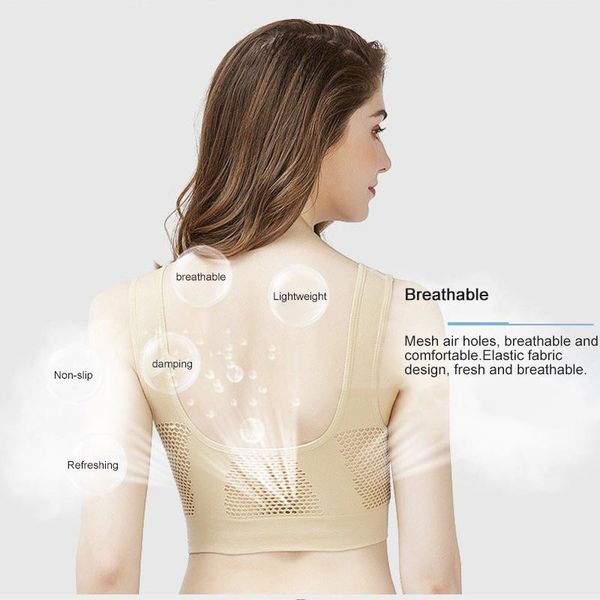 gym clothing women bra posture corrector lift up comfort aire breathable yoga underwear shockproof sports support fitness vest, White;black
gym clothing women bra posture corrector lift up comfort aire breathable yoga underwear shockproof sports support fitness vest, White;black