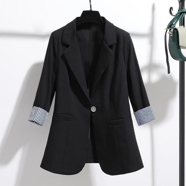 women's suits & blazers women office lady work-suit slim korean style simple minimalist patchwork business ol large size trendy womens, White;black
women's suits & blazers women office lady work-suit slim korean style simple minimalist patchwork business ol large size trendy womens, White;black