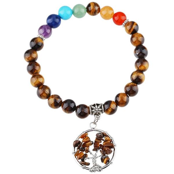 beaded, strands natural tigers eye stone 7 chakra beaded stretch string bracelet tree of life charms yoga reiki healing energy women jewelry, Black
beaded, strands natural tigers eye stone 7 chakra beaded stretch string bracelet tree of life charms yoga reiki healing energy women jewelry, Black