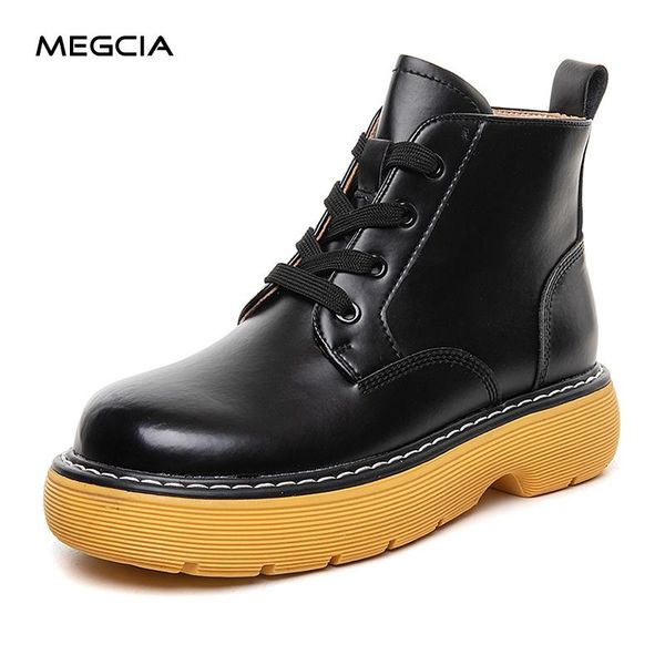 brand women's ankle boots thick bottomed platform lace up leather shoes flat black fashion 2021 b02m
brand women's ankle boots thick bottomed platform lace up leather shoes flat black fashion 2021 b02m