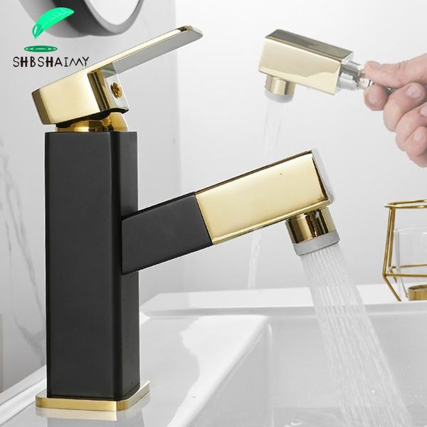 bathroom sink faucets pull out basin faucet black gold two water modes brass deck mounted single handle hole cold tap
bathroom sink faucets pull out basin faucet black gold two water modes brass deck mounted single handle hole cold tap