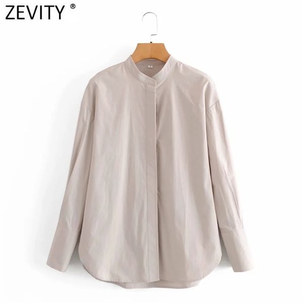 women simply solid color stand collar casual smock blouse office lady retro single breasted shirt chic blusas ls7532 210416, White;black
women simply solid color stand collar casual smock blouse office lady retro single breasted shirt chic blusas ls7532 210416, White;black