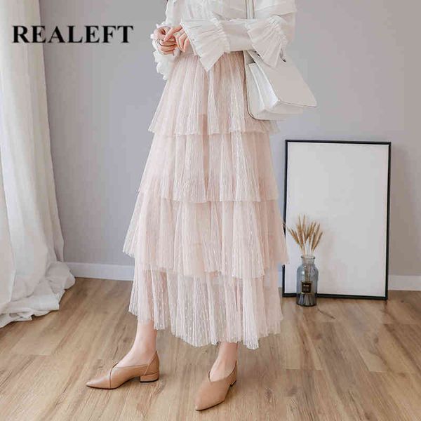 spring women's pleated skirt elegant fashion cake layers high waist elastic mesh ladies midi skirts female 210428, Black
spring women's pleated skirt elegant fashion cake layers high waist elastic mesh ladies midi skirts female 210428, Black