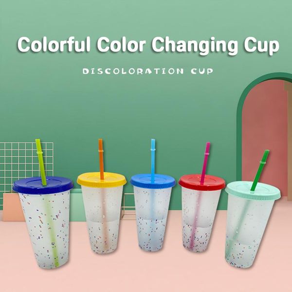mugs 1/5pcs 700ml color changing cup confetti plastic cold water straw kitchen dining supplies
mugs 1/5pcs 700ml color changing cup confetti plastic cold water straw kitchen dining supplies