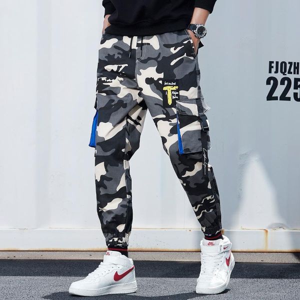 men's pants harajuku mens camouflage jogger cotton hip hop multi-pocket cargo male fashion tide harem trousers casual streetwear, Black
men's pants harajuku mens camouflage jogger cotton hip hop multi-pocket cargo male fashion tide harem trousers casual streetwear, Black