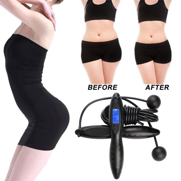 jump ropes digital lcd jumping skipp rope calorie count counter timer gym fitness 
jump ropes digital lcd jumping skipp rope calorie count counter timer gym fitness