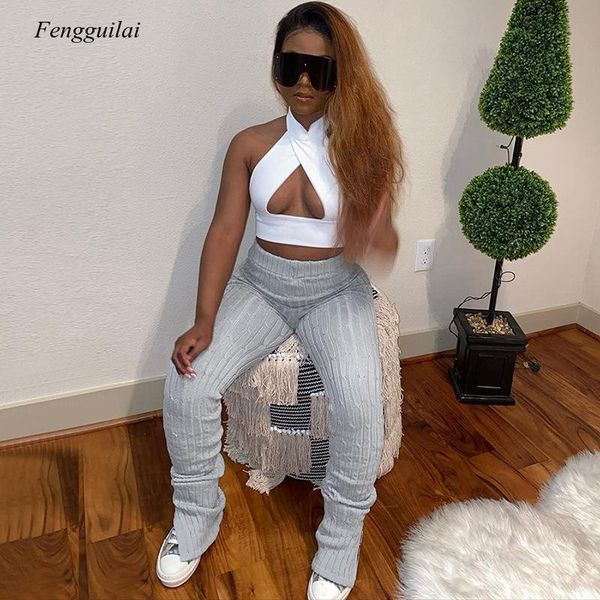 knitting twist autumn winter women pencil pants side slit fashion skinny long trousers casual workout solid women's & capris, Black;white 
knitting twist autumn winter women pencil pants side slit fashion skinny long trousers casual workout solid women's & capris, Black;white