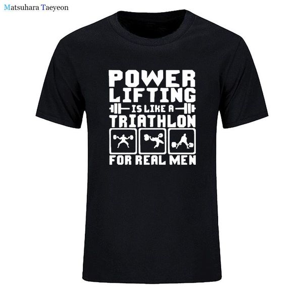 men's t-shirts powerlifting is like a triathlon real men funny t shirts summer cotton harajuku short sleeve o neck streetwear tees, White;black
men's t-shirts powerlifting is like a triathlon real men funny t shirts summer cotton harajuku short sleeve o neck streetwear tees, White;black