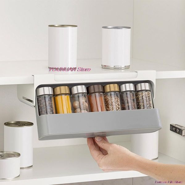 kitchen storage & organization 1pc spice rack under-shelf organizer self-adhesive under desk draw
kitchen storage & organization 1pc spice rack under-shelf organizer self-adhesive under desk draw